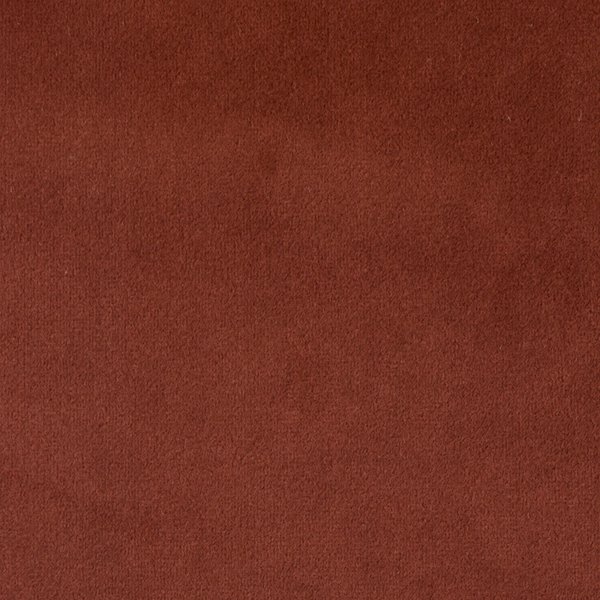 Rust Red Solid Texture Velvet Upholstery Fabric by The Yard