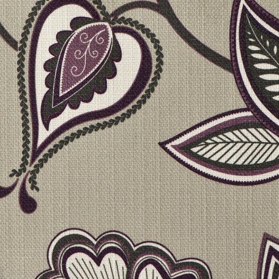 Picture of Avignon Plum upholstery fabric.