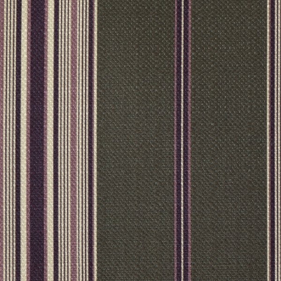 Picture of Foundingstripe Plum upholstery fabric.