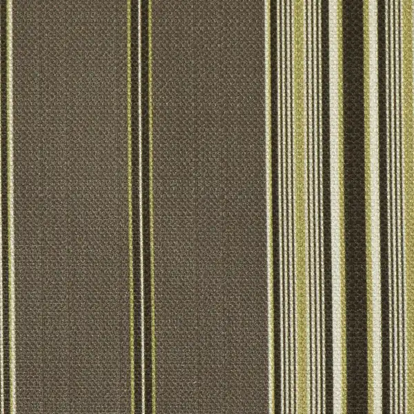 Picture of Foundingstripe Tobacco upholstery fabric.