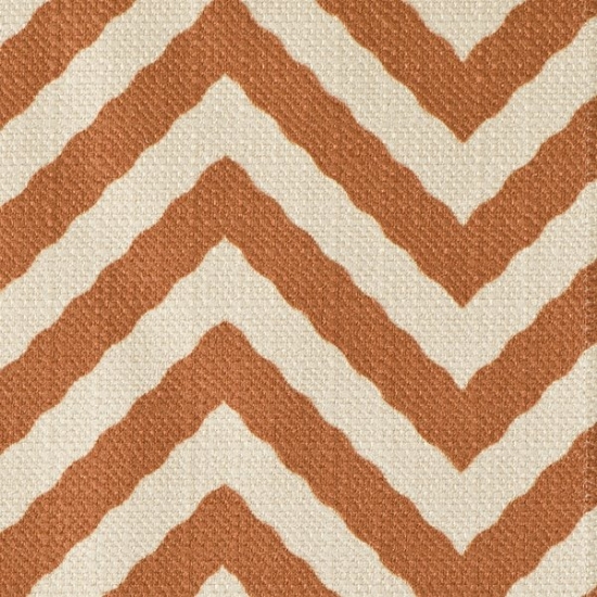 Picture of Ziggi Orange upholstery fabric.