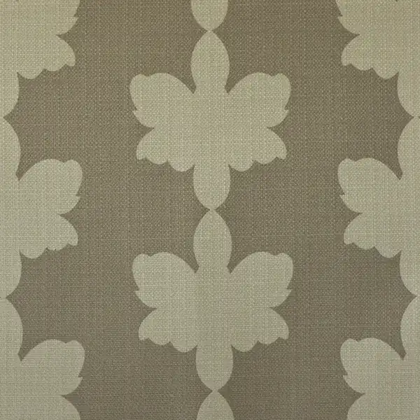 Picture of Fiori Platinum upholstery fabric.