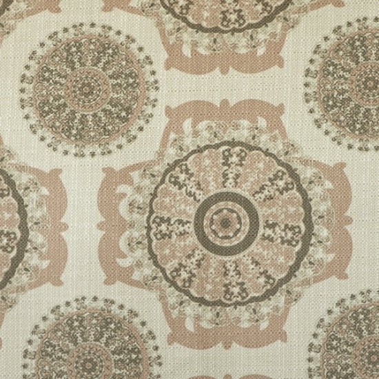 Picture of Pinwheel Blush upholstery fabric.