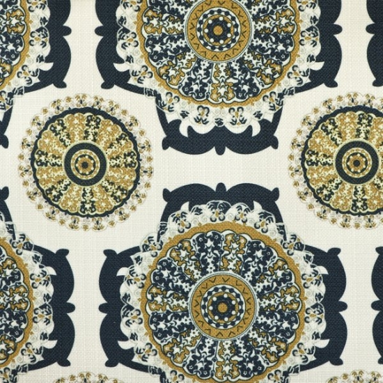 Picture of Pinwheel Ocean upholstery fabric.