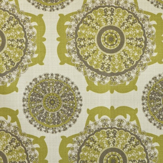 Picture of Pinwheel Wasabi upholstery fabric.