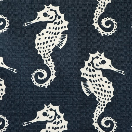 Picture of Pipefish Ocean upholstery fabric.