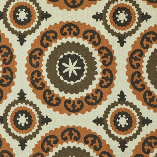 Picture of Surah Orangeade upholstery fabric.