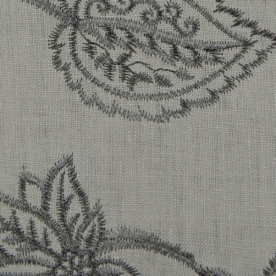 Picture of Linen Floral Greystone upholstery fabric.