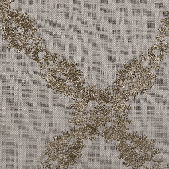 Picture of Linen Lace Sesame upholstery fabric.
