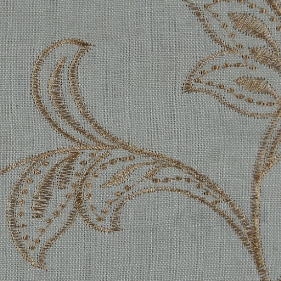 Picture of Linen Leaf Bliss upholstery fabric.