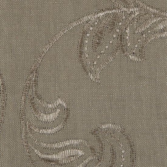 Picture of Linen Leaf Camel upholstery fabric.