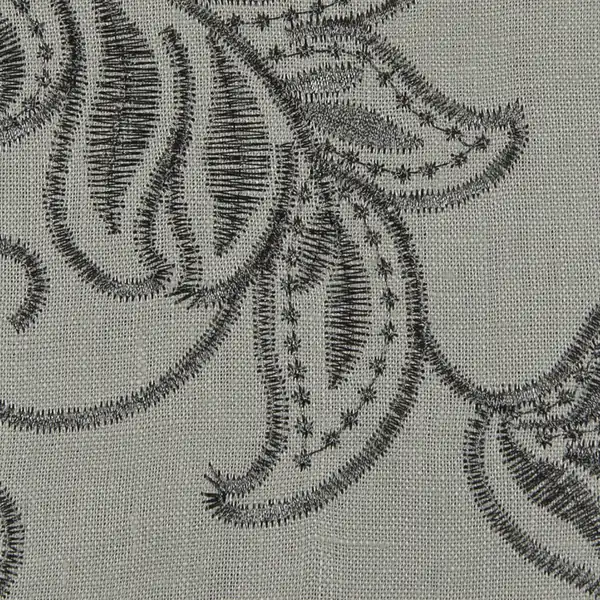 Picture of Linen Leaf Greystone upholstery fabric.