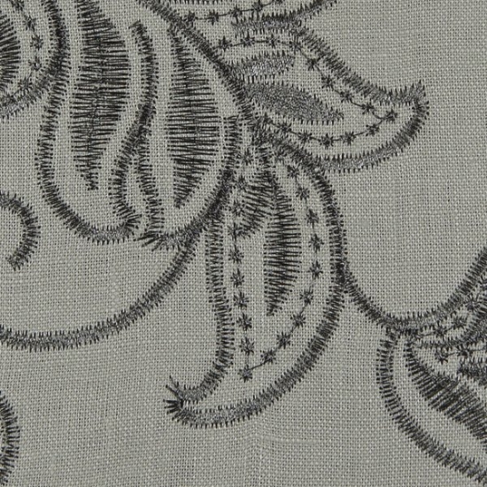 Picture of Linen Leaf Greystone upholstery fabric.