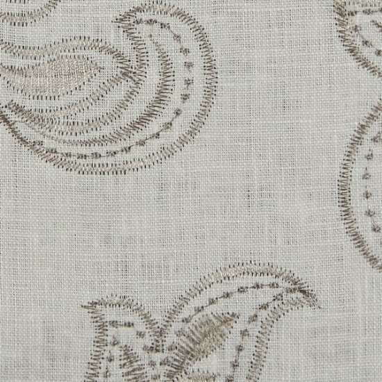 Picture of Linen Leaf Ivory upholstery fabric.