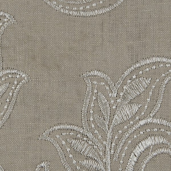 Picture of Linen Leaf Sand upholstery fabric.