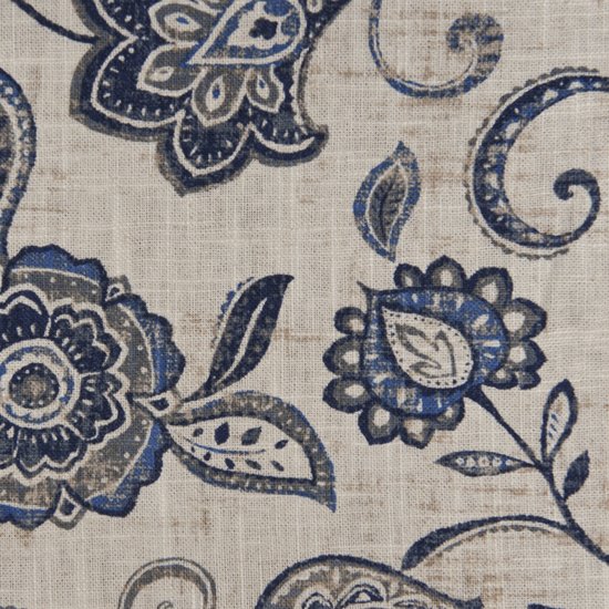 Picture of Lily Wedgewood upholstery fabric.
