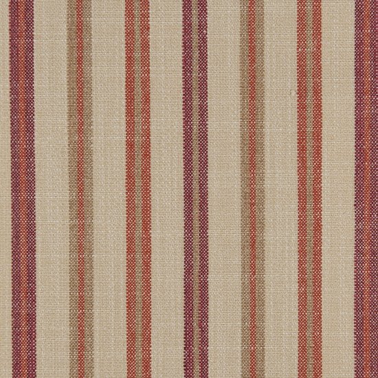 Picture of Casual Stripe Barn Red upholstery fabric.