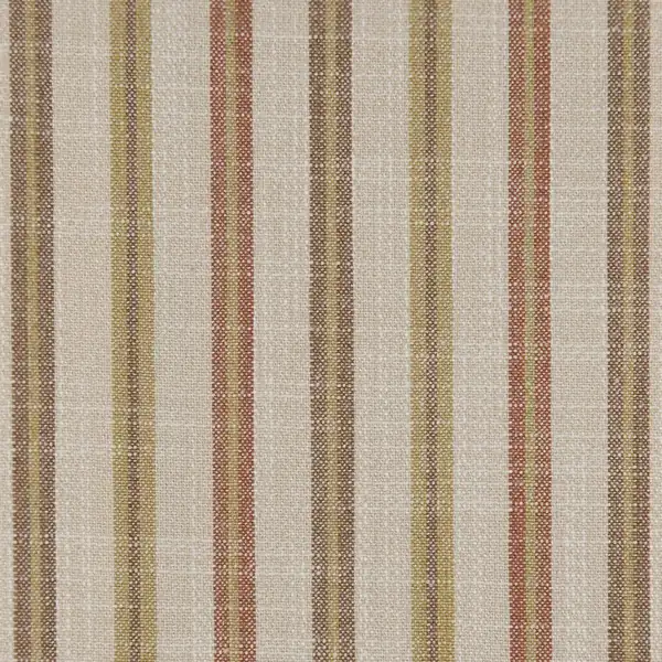 Picture of Casual Stripe Pumpkin upholstery fabric.