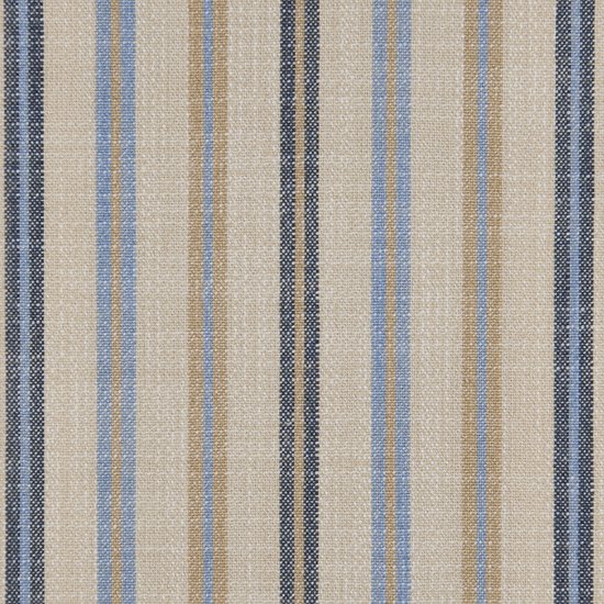 Picture of Casual Stripe Mallard Blue upholstery fabric.
