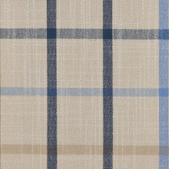 Picture of Casual Plaid Mallard Blue upholstery fabric.