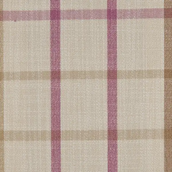 Picture of Casual Plaid Dusty Pink upholstery fabric.