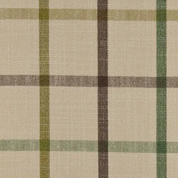 Picture of Casual Plaid Deep Moss upholstery fabric.
