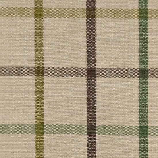 Picture of Casual Plaid Deep Moss upholstery fabric.