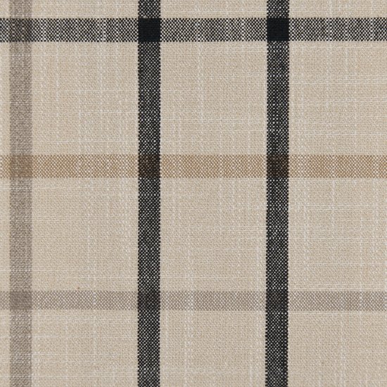 Picture of Casual Plaid Black Stone upholstery fabric.