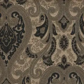 Monte Cristo Black upholstery fabric in Multi