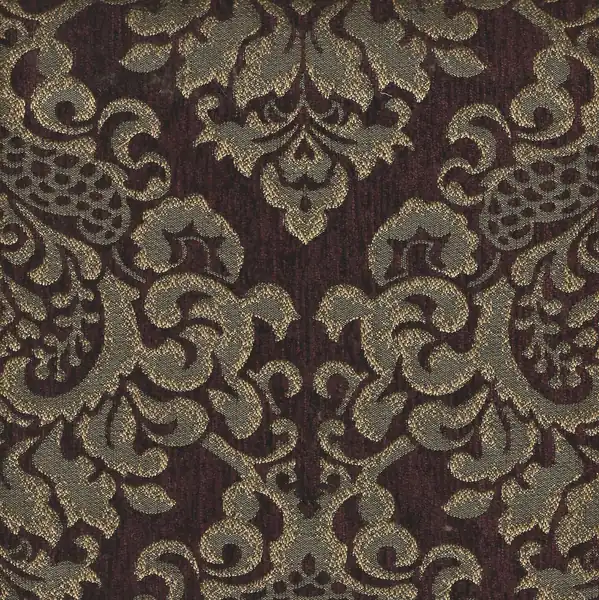 Picture of Cleopatra Wine upholstery fabric.