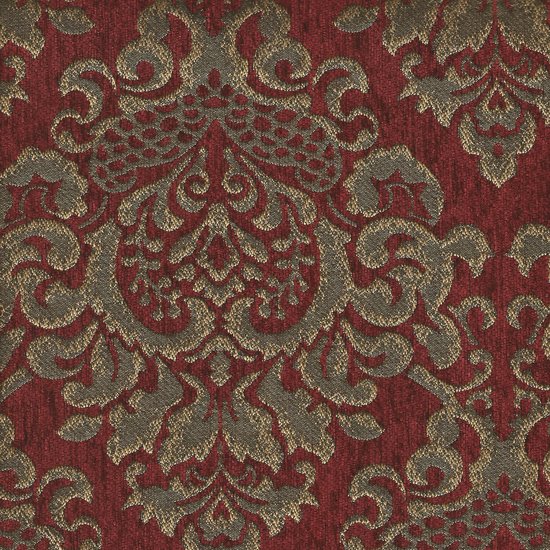Picture of Cleopatra Ruby upholstery fabric.
