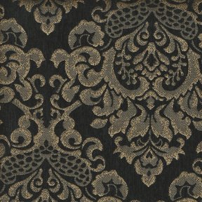 Picture of Cleopatra Black upholstery fabric.