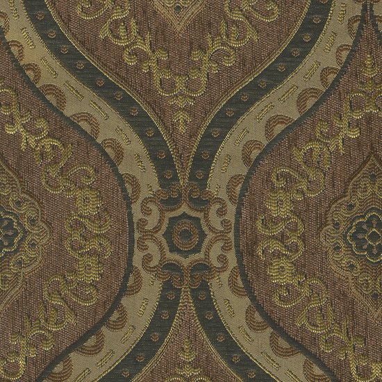 Picture of Treasure Pecan upholstery fabric.