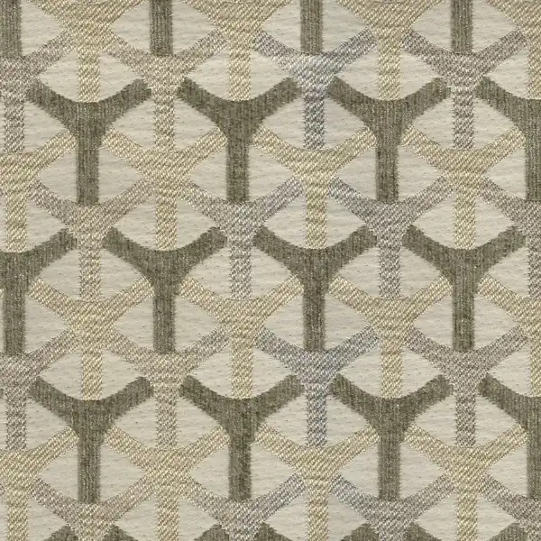 Picture of Turbine Silver upholstery fabric.