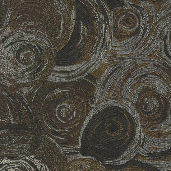 Picture of Swirls Earth upholstery fabric.