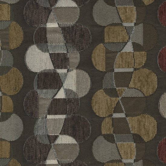 Picture of Helix Dark Brown upholstery fabric.
