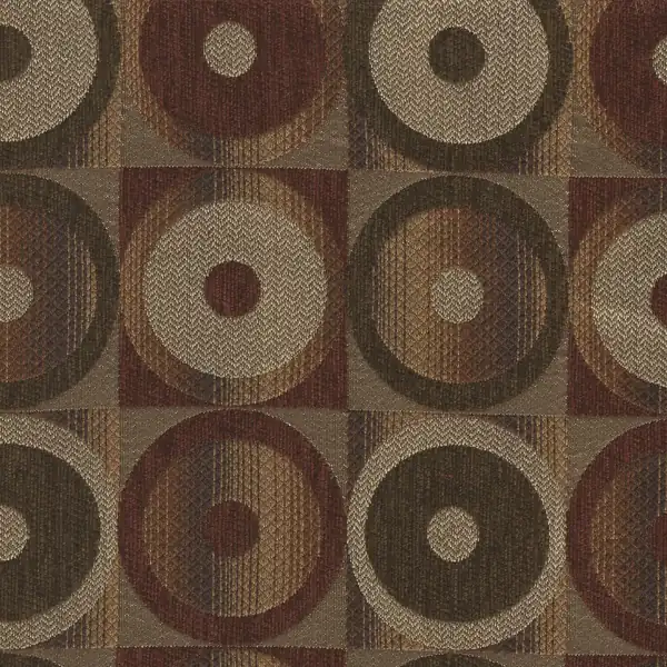 Picture of Fiesta Chocolate upholstery fabric.