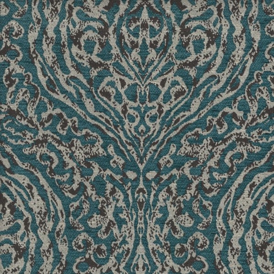 Picture of Spirit Turquoise upholstery fabric.