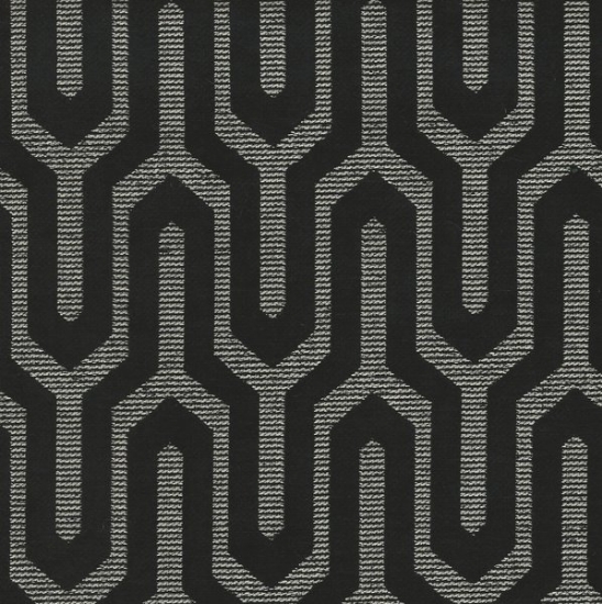 Picture of Moda Black upholstery fabric.