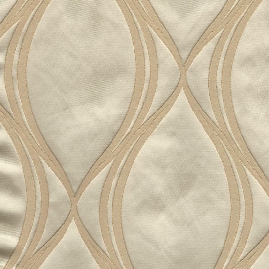 Picture of Majestic Wave Champagne upholstery fabric.