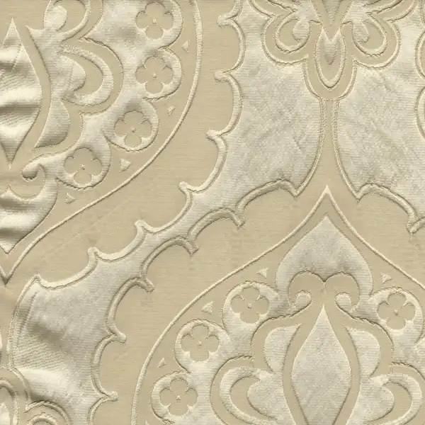 Picture of Majestic Heart Alabaster upholstery fabric.