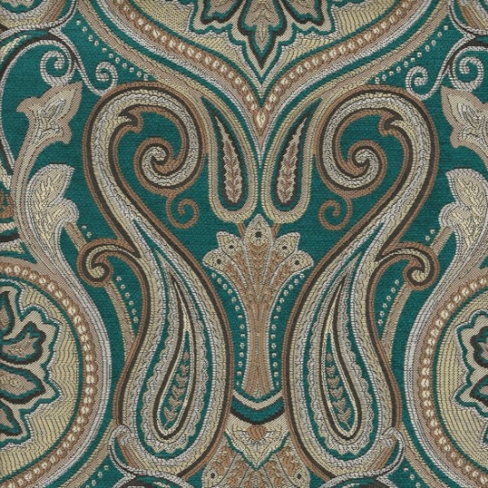 Picture of Jaclyn Turquoise upholstery fabric.