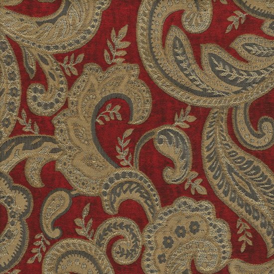 Picture of Boulange Ruby upholstery fabric.