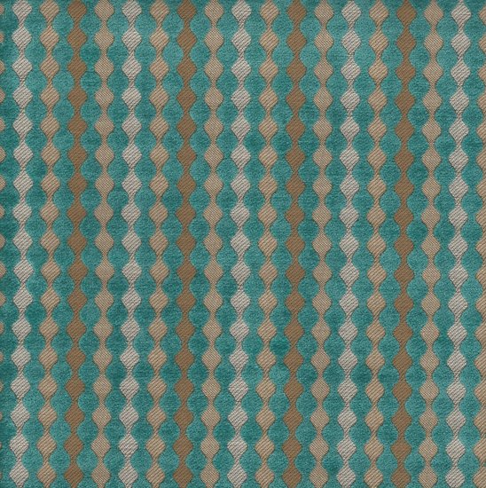 Picture of Biscotti Turquoise upholstery fabric.