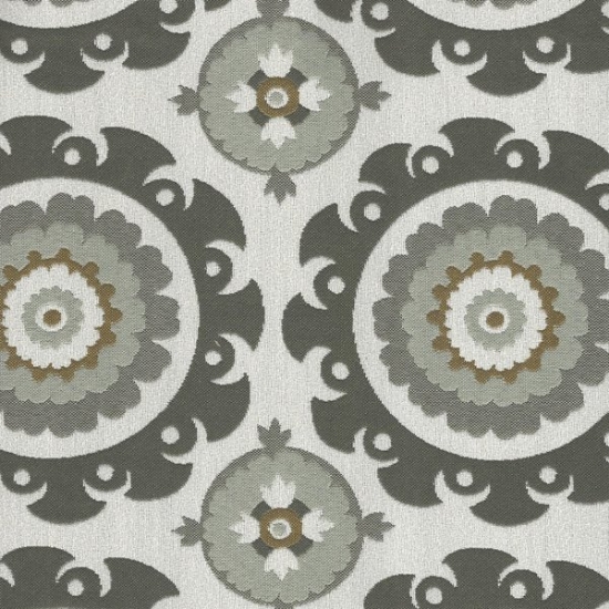 Picture of Ninja Charcoal upholstery fabric.