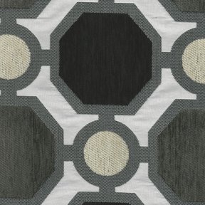 Picture of Helios Charcoal upholstery fabric.