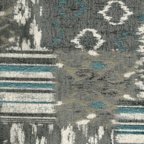 Picture of Bohemian Silver upholstery fabric.
