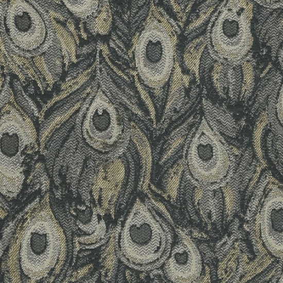 Picture of Peacock Silver upholstery fabric.