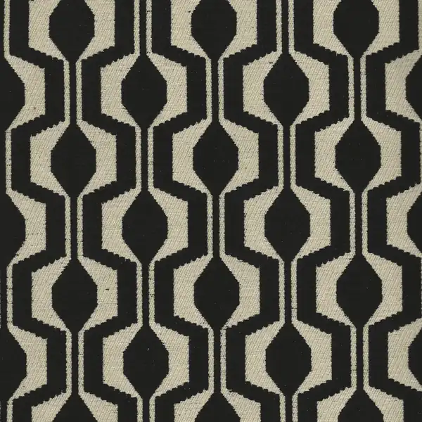 Picture of Polaris Black upholstery fabric.