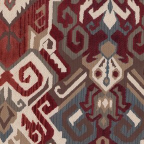 Picture of Baku Cinnabar upholstery fabric.